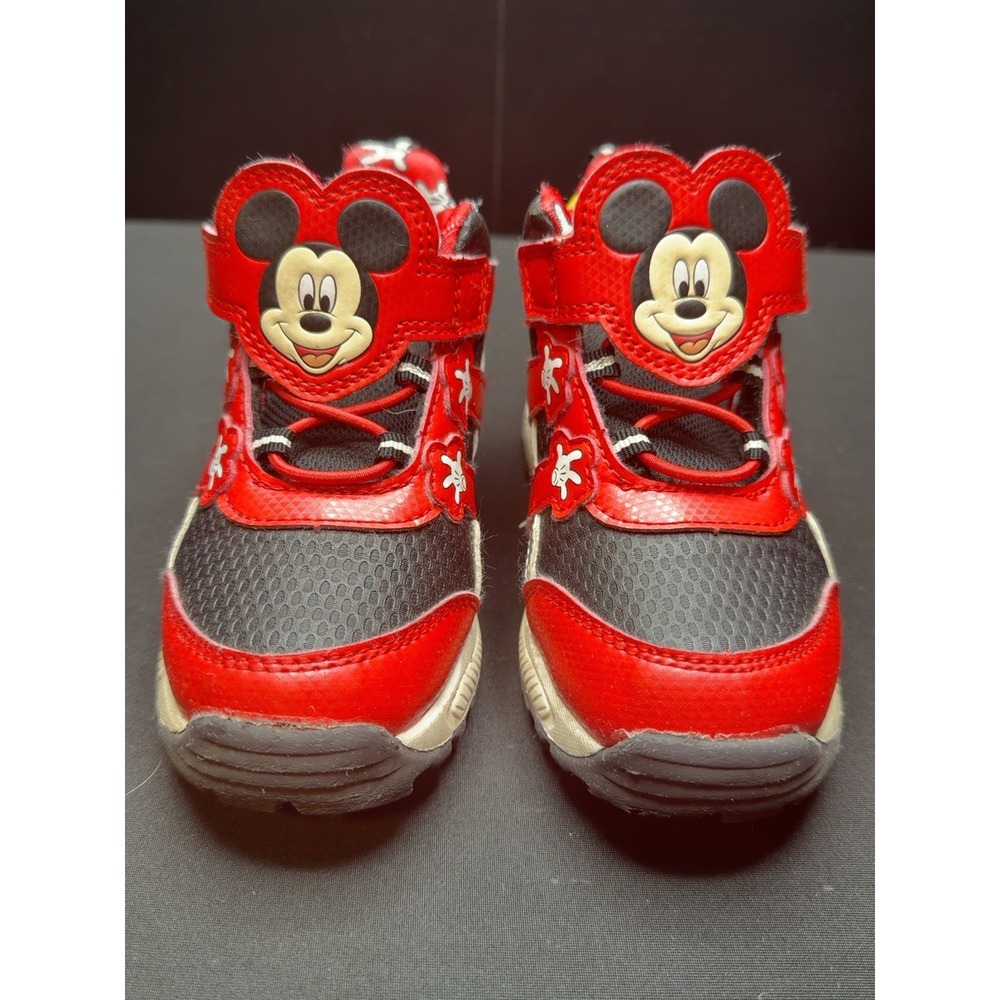 Disney Mickey Mouse Toddler Hiker Shoes Size 10 Red Black BTMC45AC003E